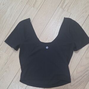 lululemon athletica Black Crop Top